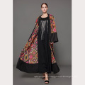 Mujeres de moda modelos medianos S-5 XL maxi bloque de color más el tamaño desgaste ropa islámica árabe niñas vestido abaya